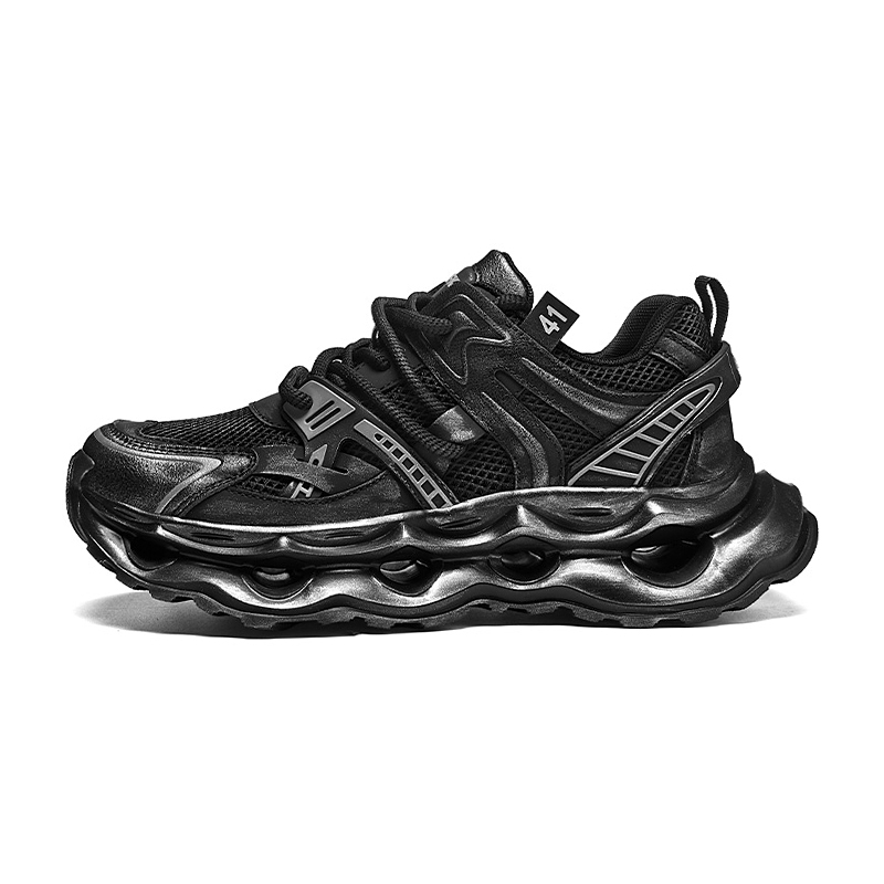 

Износостойкие, дышащие, легкие низкие массивные кроссовки men's OUBT, черный