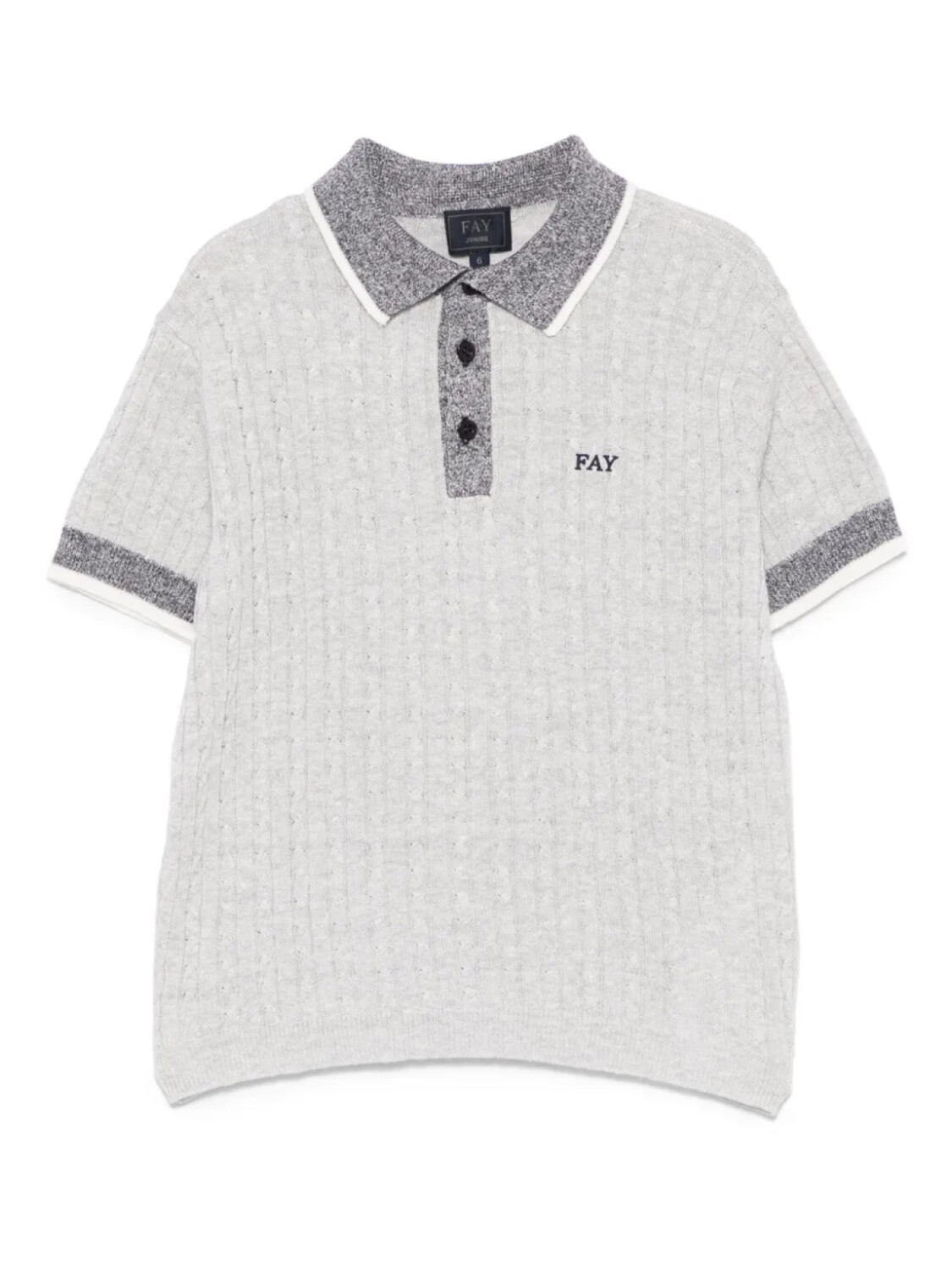 

Fay Kids трикотажная рубашка поло, серый