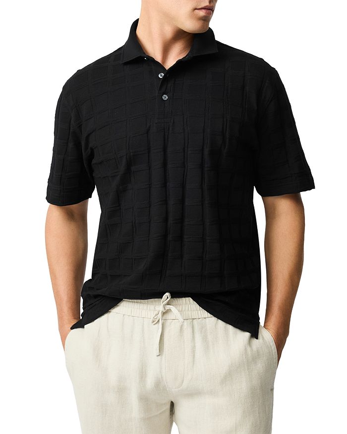 

Рубашка-поло Rosskeen Jacquard Regular Fit Rodd & Gunn, черный