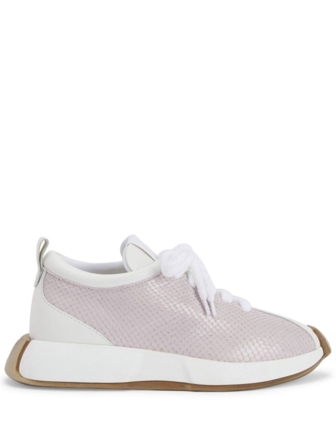

Giuseppe Zanotti Ferox reptile-print leather sneakers, белый