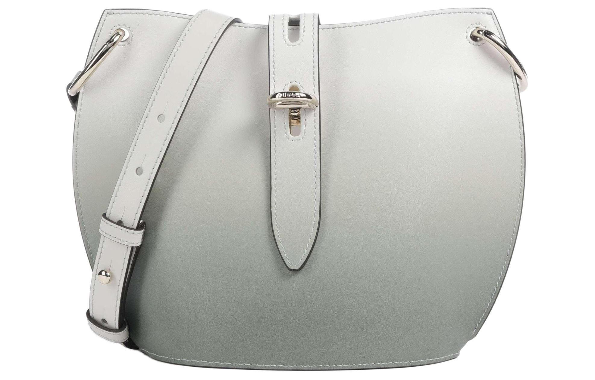

Furla Мелкозернистая сумка через плечо миниатюрная женская зеленая