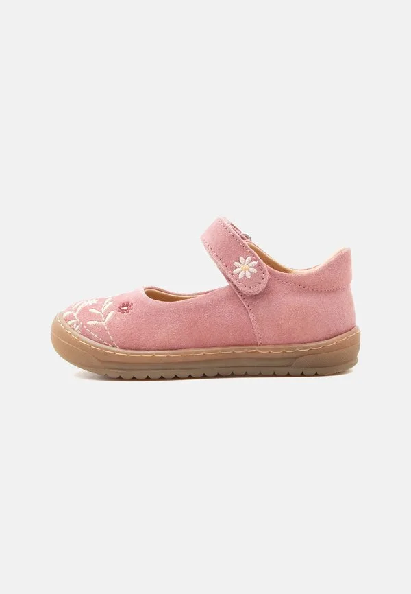 Кожаные балетки с ремешком на щиколотке Friboo, Pink