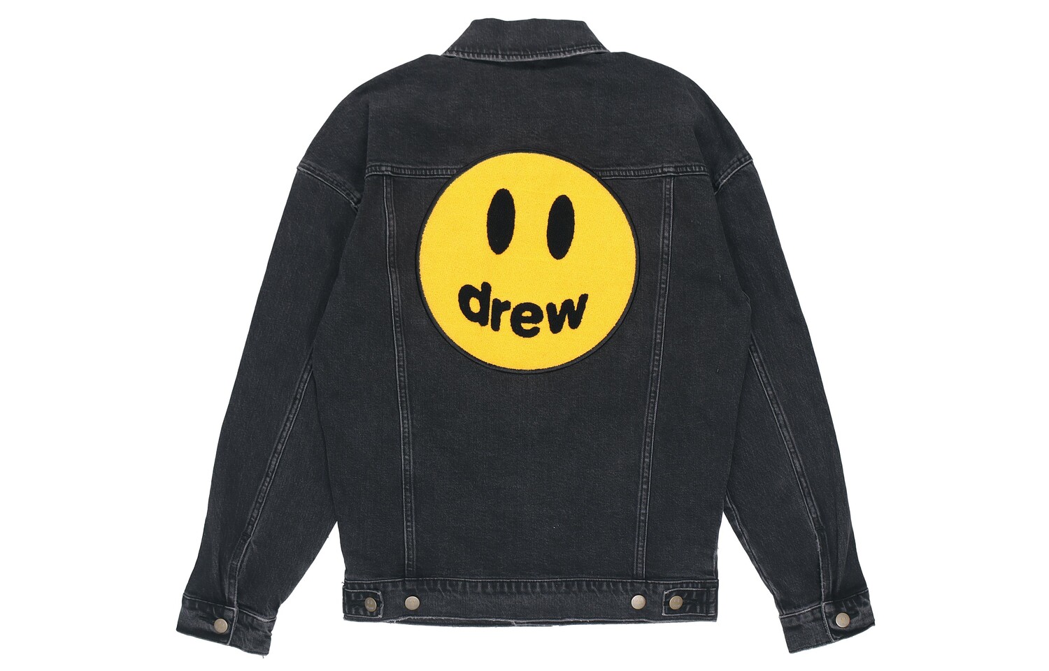 

Джинсовая куртка унисекс из коллекции Smiley, черная Drew House, черный