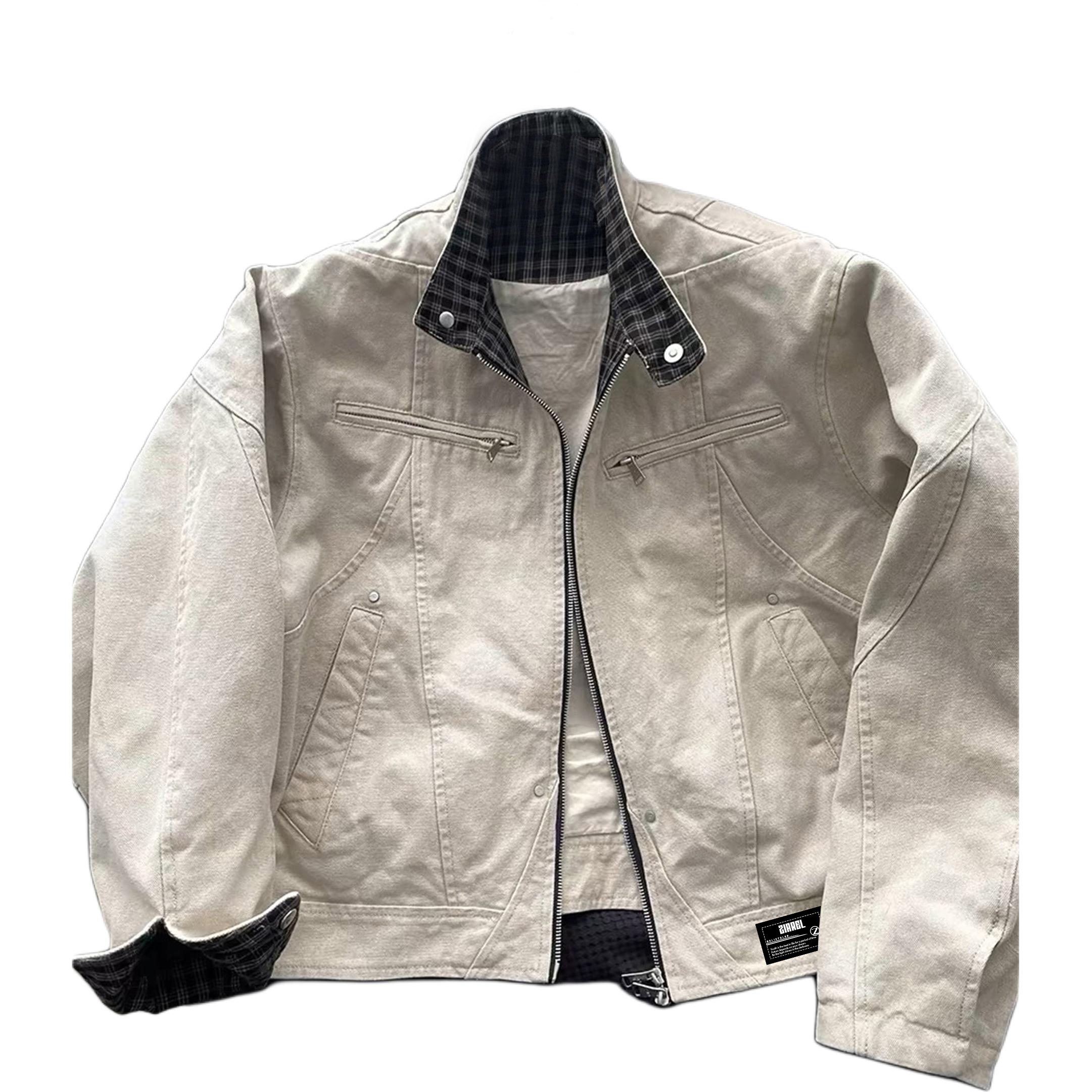 

Куртка Unisex Lapel Moderate ZIAREL, хаки[removable logo]