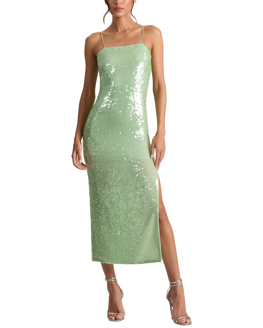 

Платье миди с пайетками Fifi от Alice + Olivia Alice + Olivia, зеленый