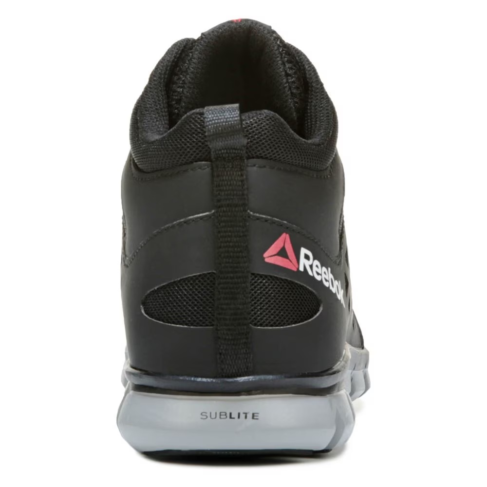 Рабочий ботинок с защитным алюминиевым носком и подушечкой Sublite Reebok Work, black mesh — фото 4