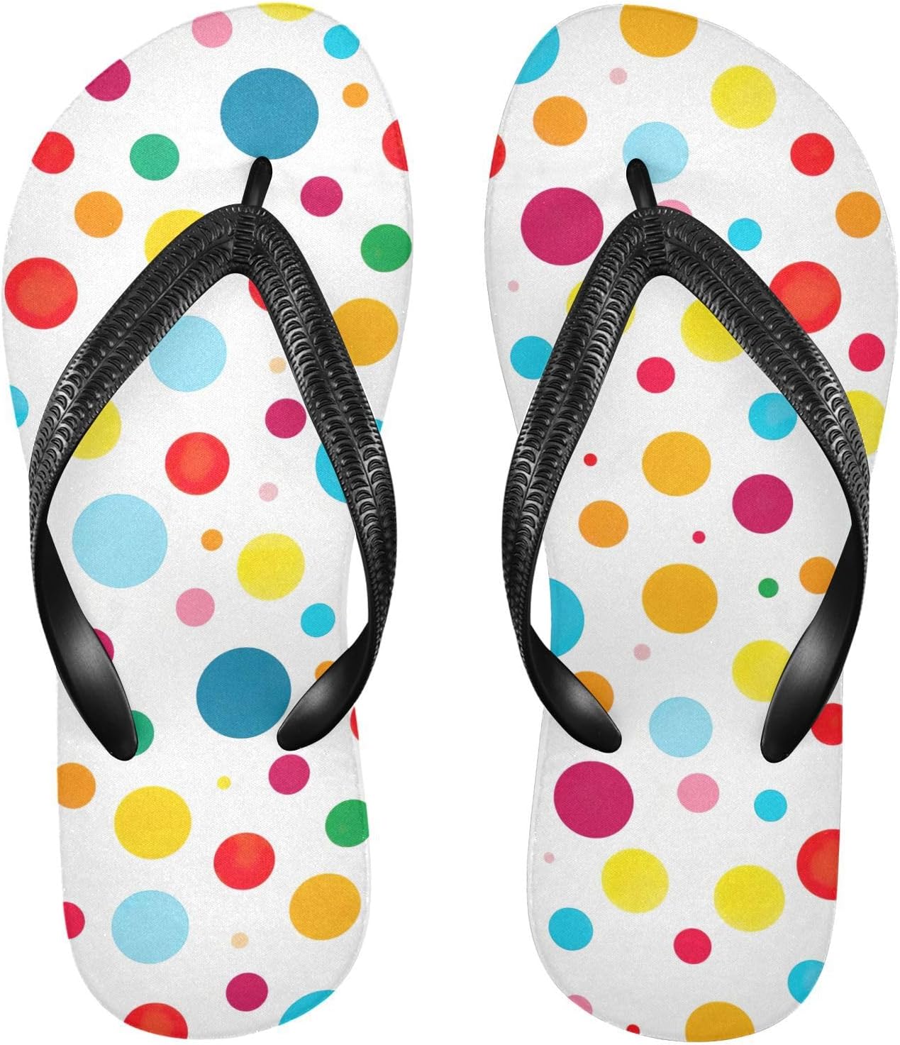 

SPRIPORT Забавные разноцветные тонкие шлепанцы для женщин и мужчин, удобные повседневные сандалии с мягкой стелькой и нескользящей резиновой подошвой, для ванной, души, летних прогулок и пляжа