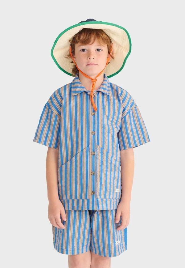 Новая блузка на пуговицах с новой линией роста волос Bobo Choses, Navy Blue — фото 2