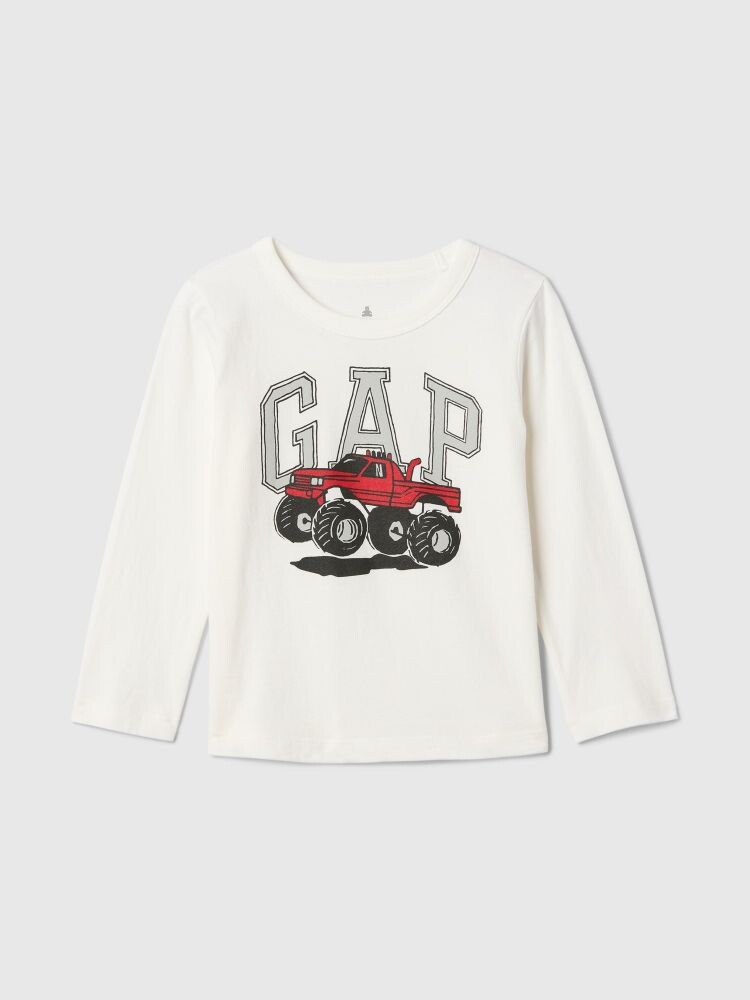 

Футболка с логотипом mix and match Gap, белый