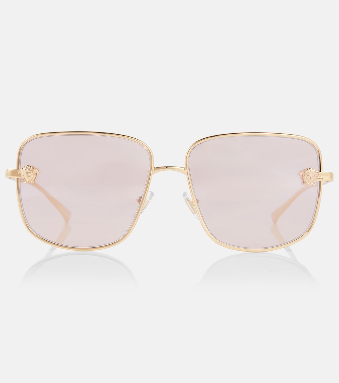 

Квадратные солнцезащитные очки Medusa Versace, Gold/Pink