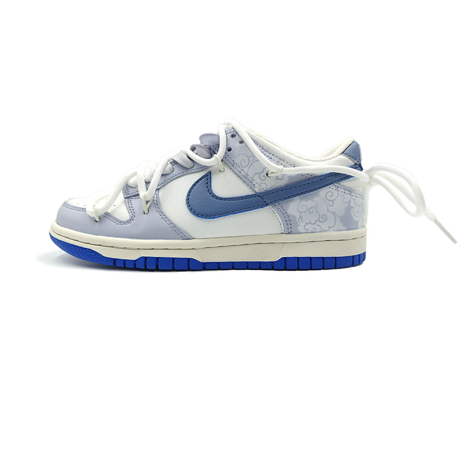 

Кроссовки Nike Dunk Skateboarding Shoes Women's Low-top Blue/white, светло-фиолетовый