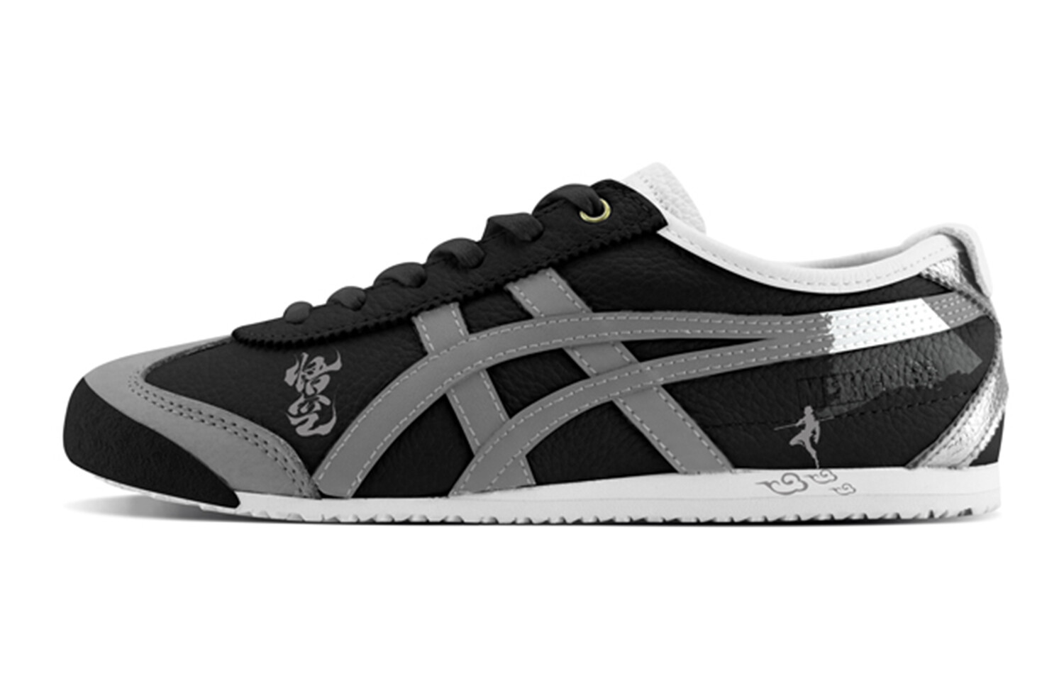 

Кроссовки для скейтбординга MEXICO 66, унисекс, низкие, черный/серый Onitsuka Tiger