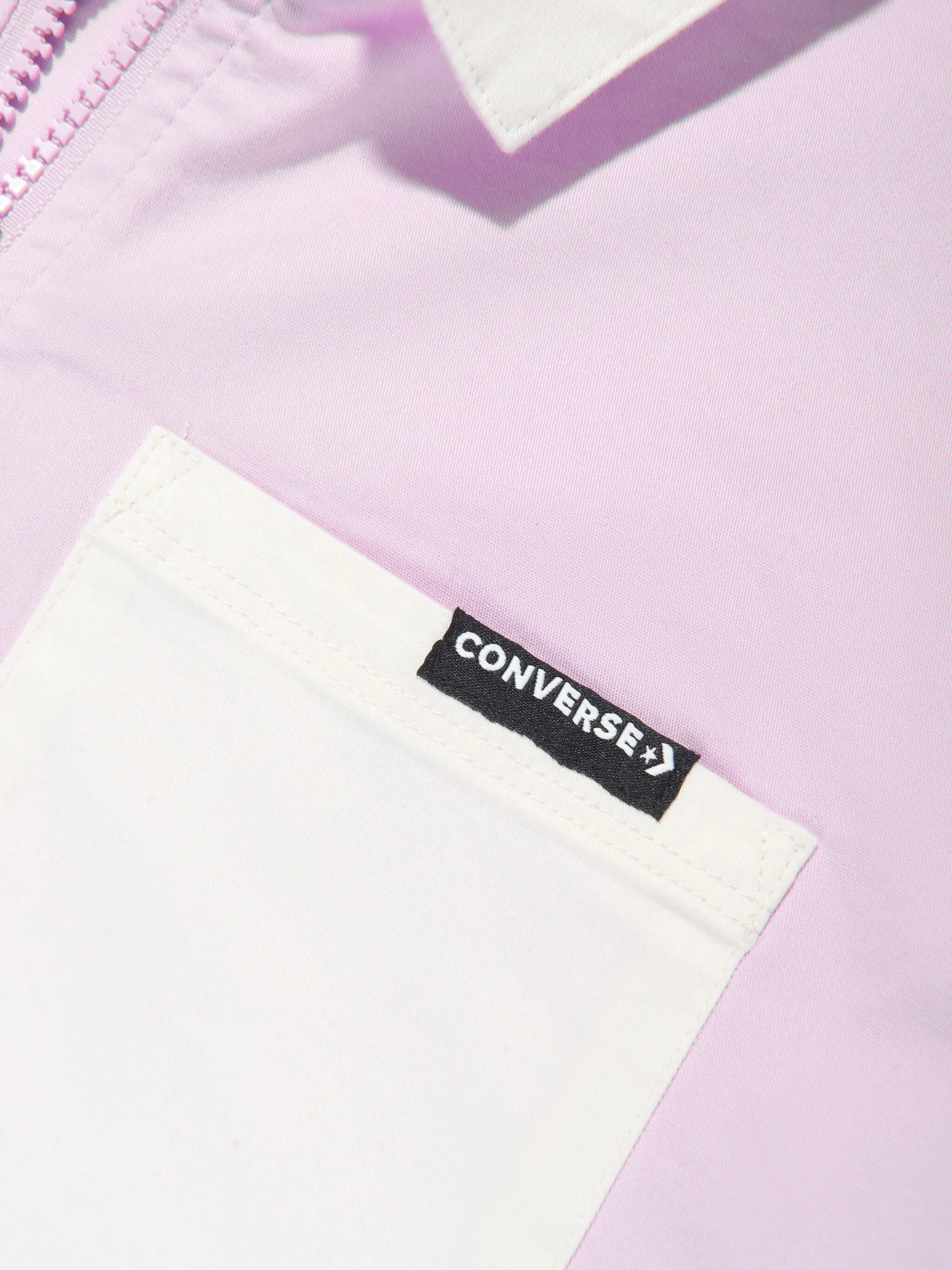 Куртка в стиле колор-блок на молнии Converse Kids, фиолетовый — фото 4