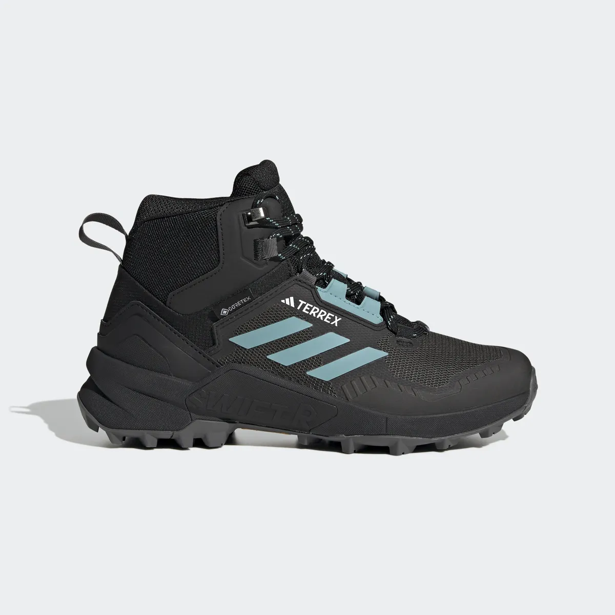 

Кроссовки adidas TERREX "TERREX SWIFT R3 MID GORE-TEX", водонепроницаемые, цвет Core Black / Minton / Grefiv