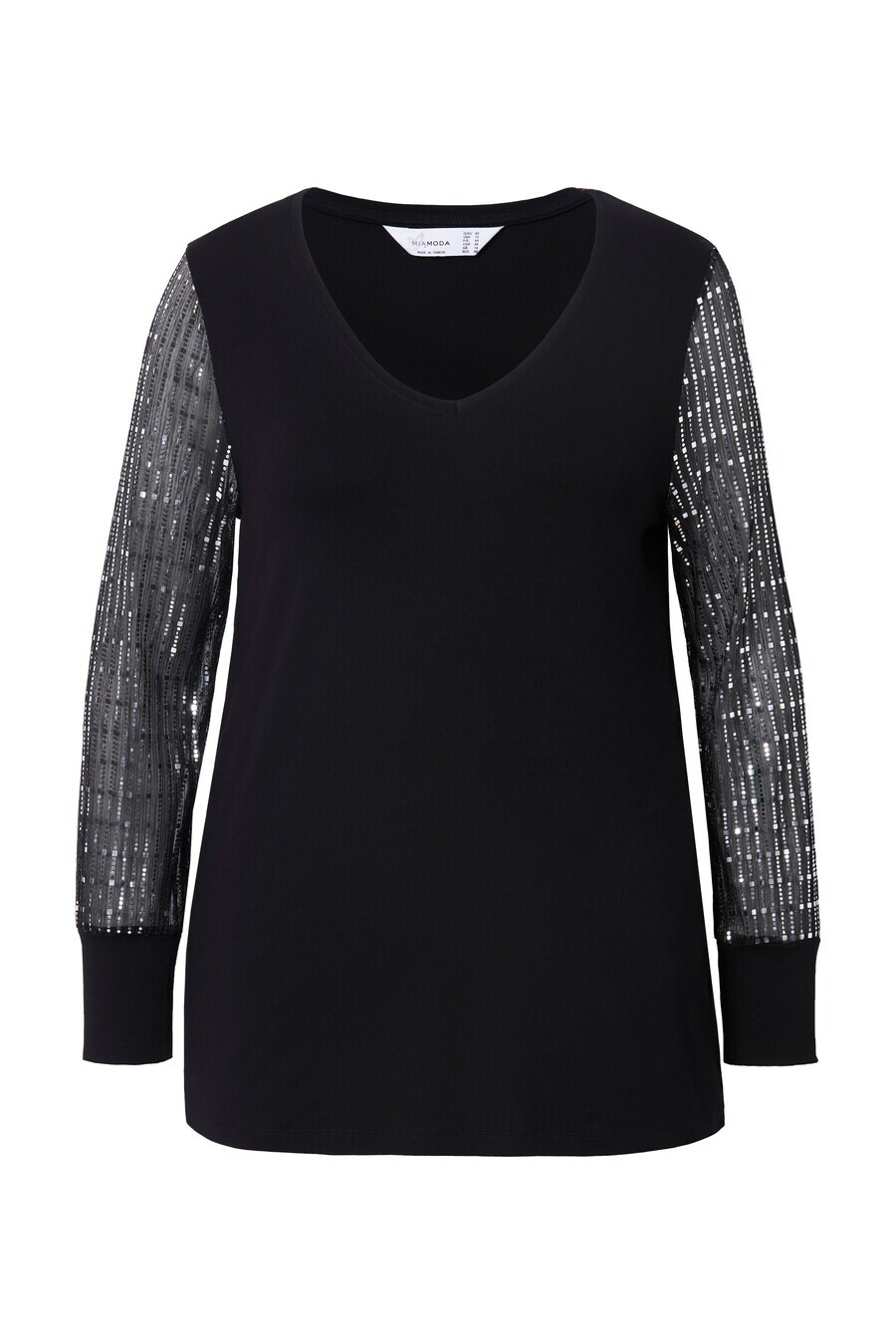 

Лонгслив MIAMODA Shirt, черный