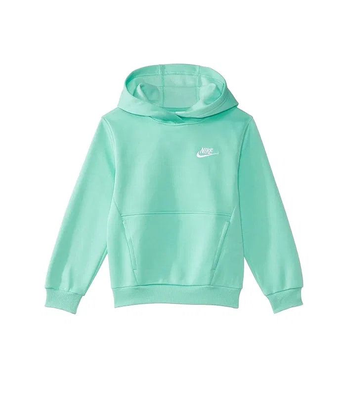Худи Nike Kids NSW Club Fleece LBR, Emerald Rise/White