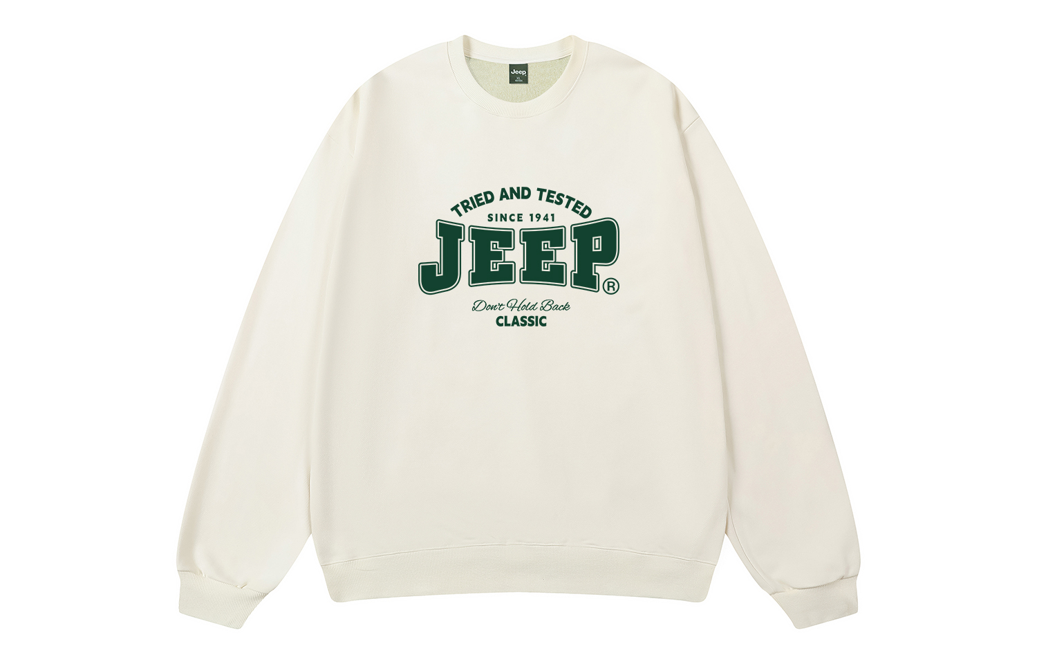 

Свитшот Unisex Crew Neck Moderate Regular Jeep, оранжевый