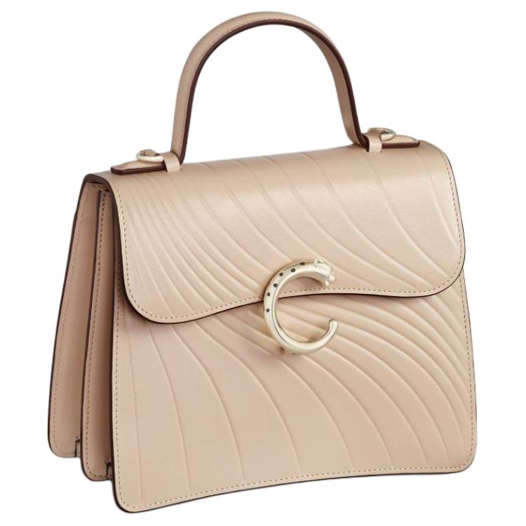 

Сумка через плечо CARTIER Panthère De Calfskin, женская, бежевого цвета, небольшого размера