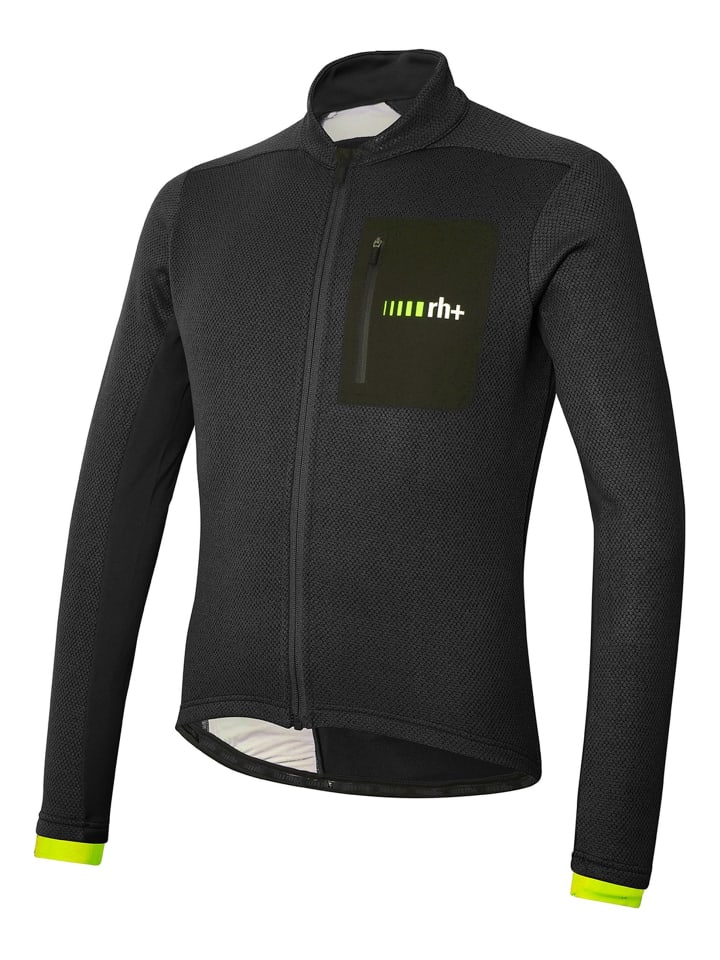 

Велосипедный свитер All Road в кислотно-черном лаймовом цвете rh+