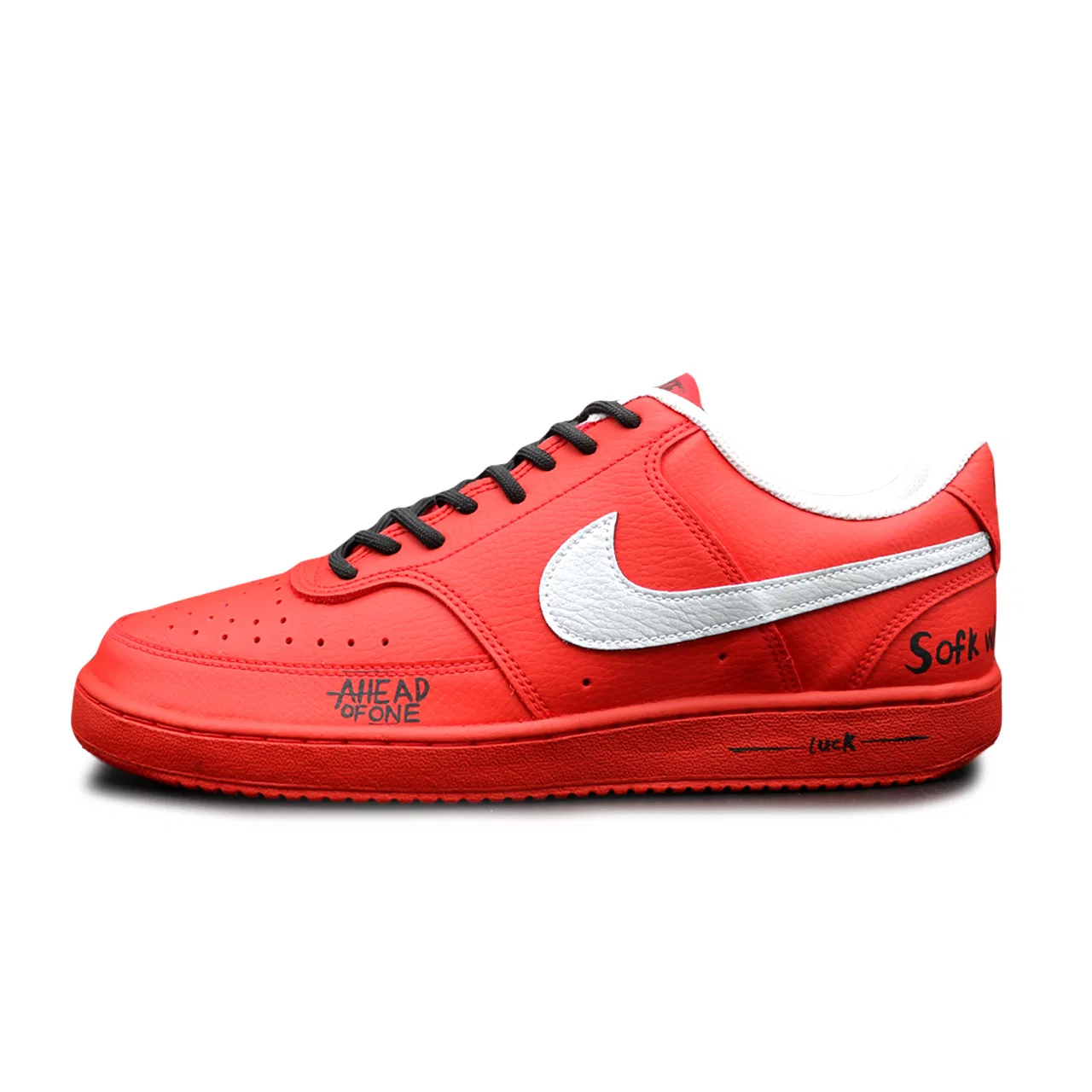 Кроссовки скейтбординг Nike Court Vision 1 Low Red