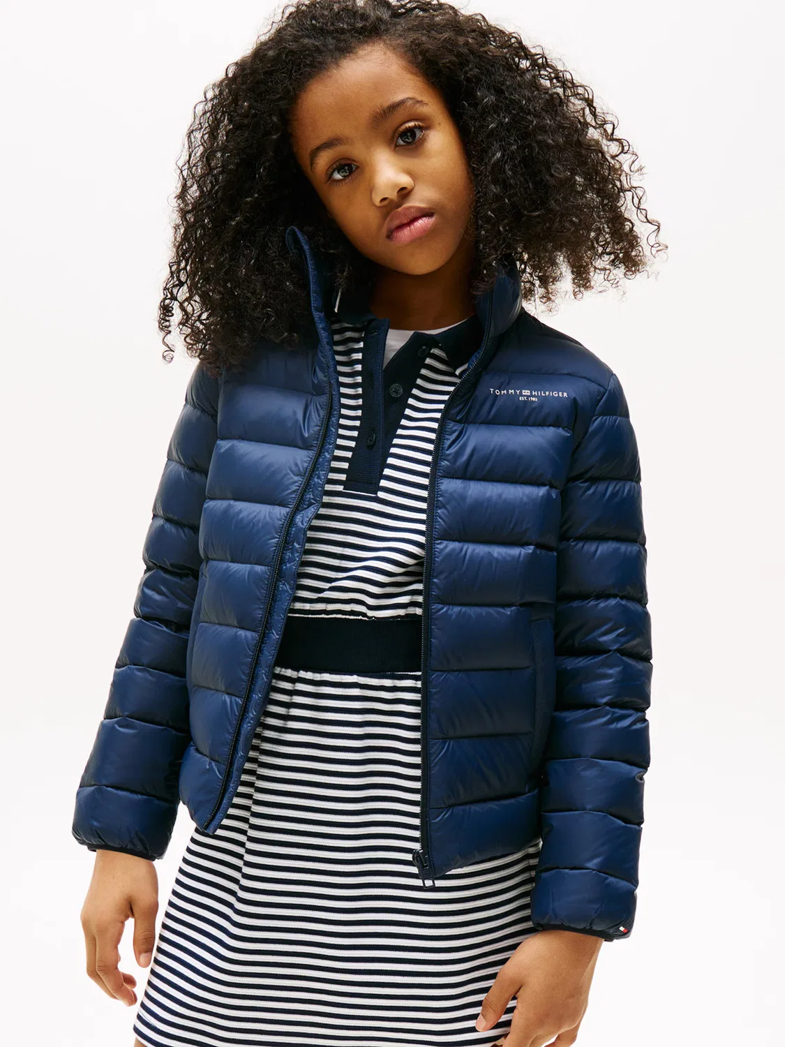 Зимняя куртка Tommy Hilfiger Essential Lightweight Down в темно-синем цвете — фото 3
