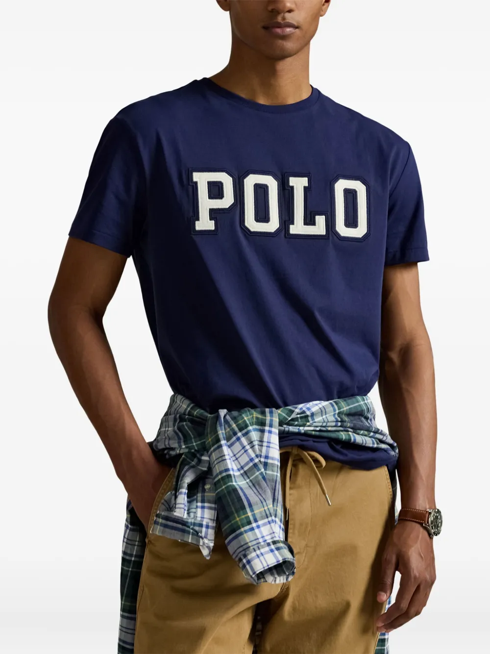 Футболка с логотипом POLO RALPH LAUREN, синий — фото 3