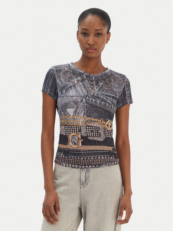 

Футболка classic fit W6RI05 KCCG0 Guess, черный