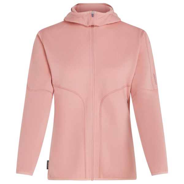 

Женская толстовка с капюшоном 560 realfleece elemental ii l/s zip hoodie - merino hoodie Icebreaker, красный