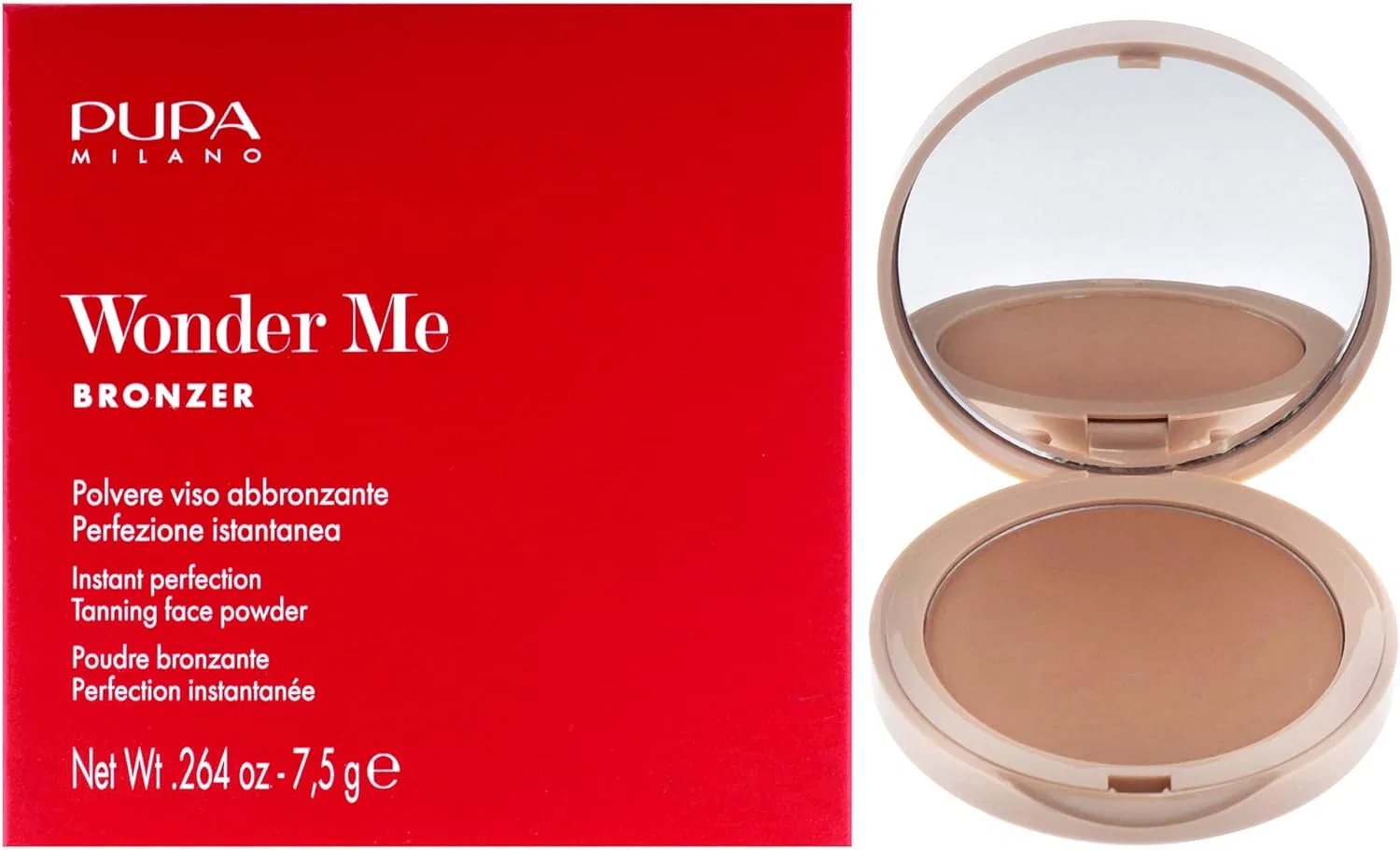 Бронзер для лица матовый PUPA Wonder Me Bronzer 002 Medium Warm 7.48 г