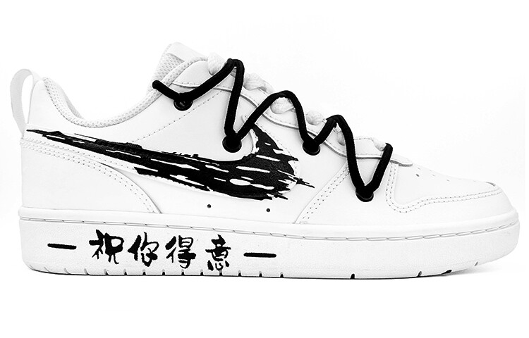 

Кроссовки Nike Court Borough Skateboard Shoes Women's Low-Top White Black
