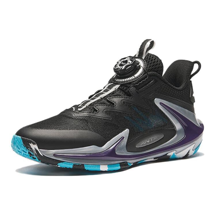 Детские баскетбольные кроссовки GS Low-top Black Anta Kids, черный — фото 2