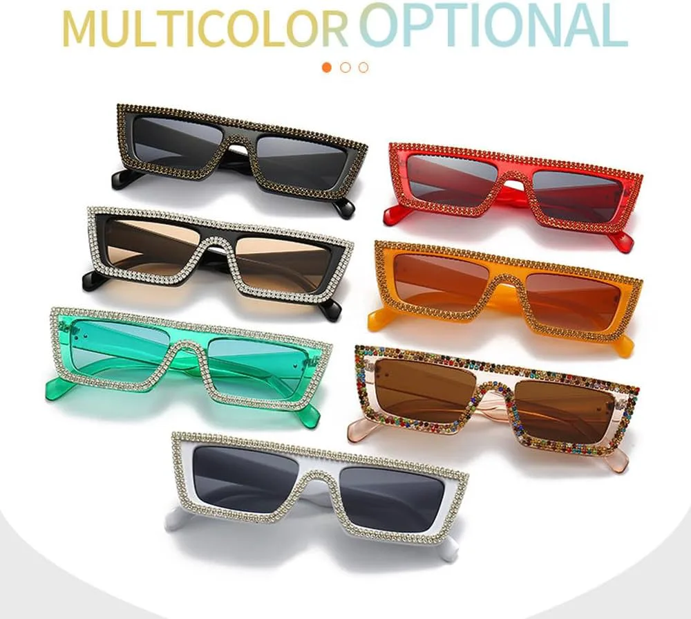 

Модные женские солнцезащитные очки класса люкс с широкими дужками, украшенные стразами, стильная уличная фотосъемка, защита от ультрафиолета UV400 LVTFCO, 4