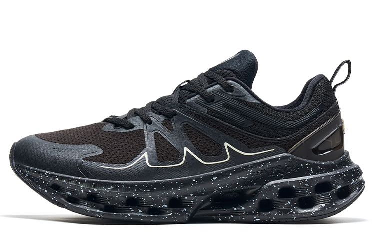 

Амортизирующие беговые кроссовки XTEP Shock Absorption Spinning 10.0 для мужчин, черно-белые, противоскользящие, легкие