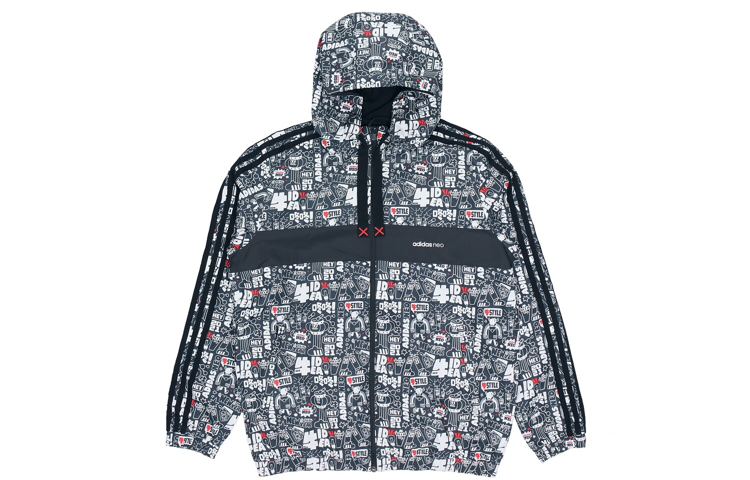 

Куртка мужская черная Adidas Neo, черный