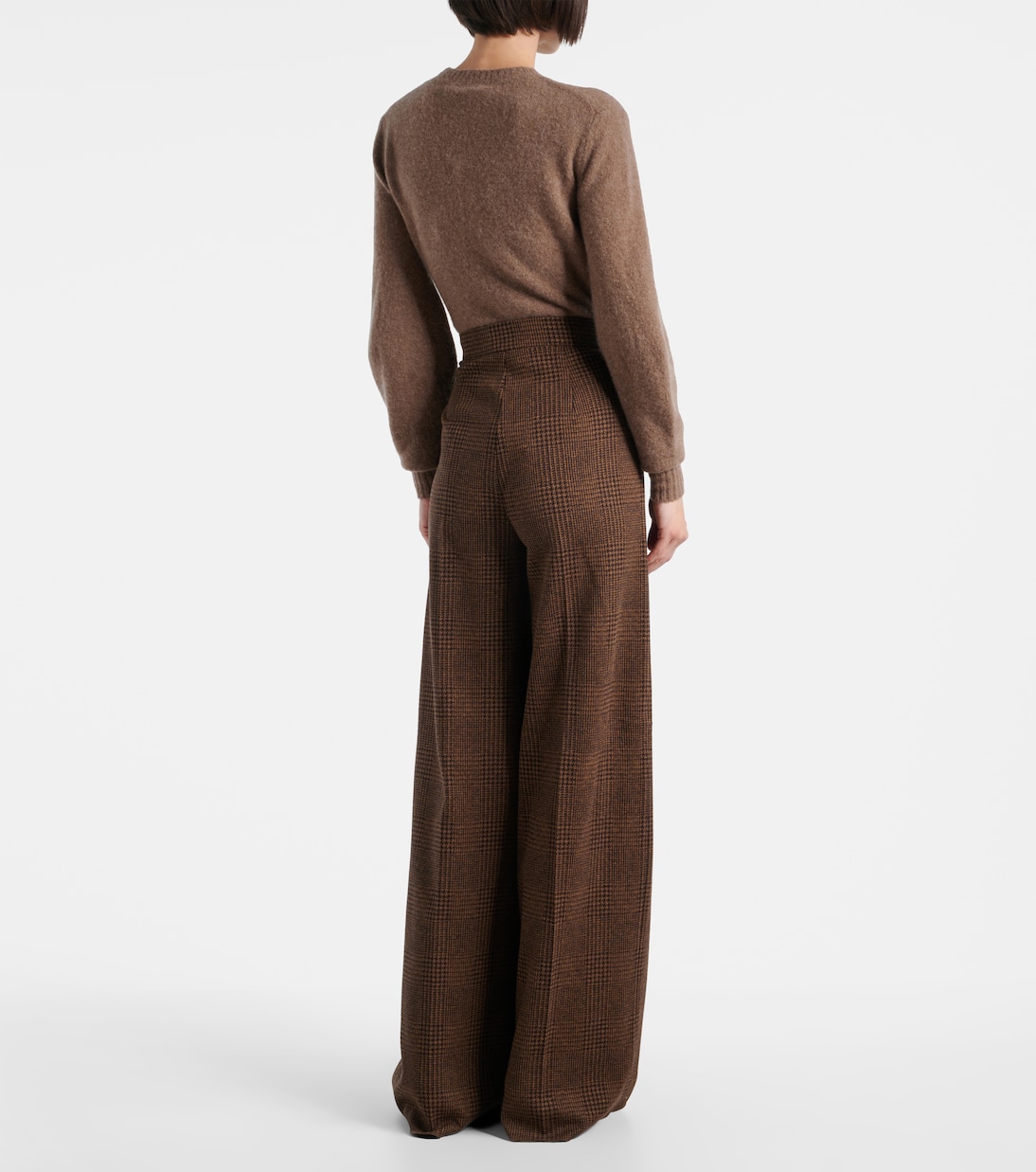 Широкие брюки понца из смесовой ткани хлопка и шерсти Max Mara, Prince Di Galles — фото 3