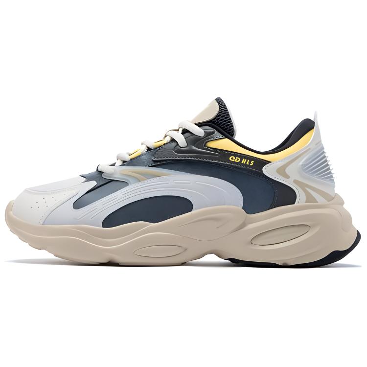 

QIAODAN Кроссовки Slip Resistant Abrasion Resistant Low top Chunky Sneakers Men's Yellow