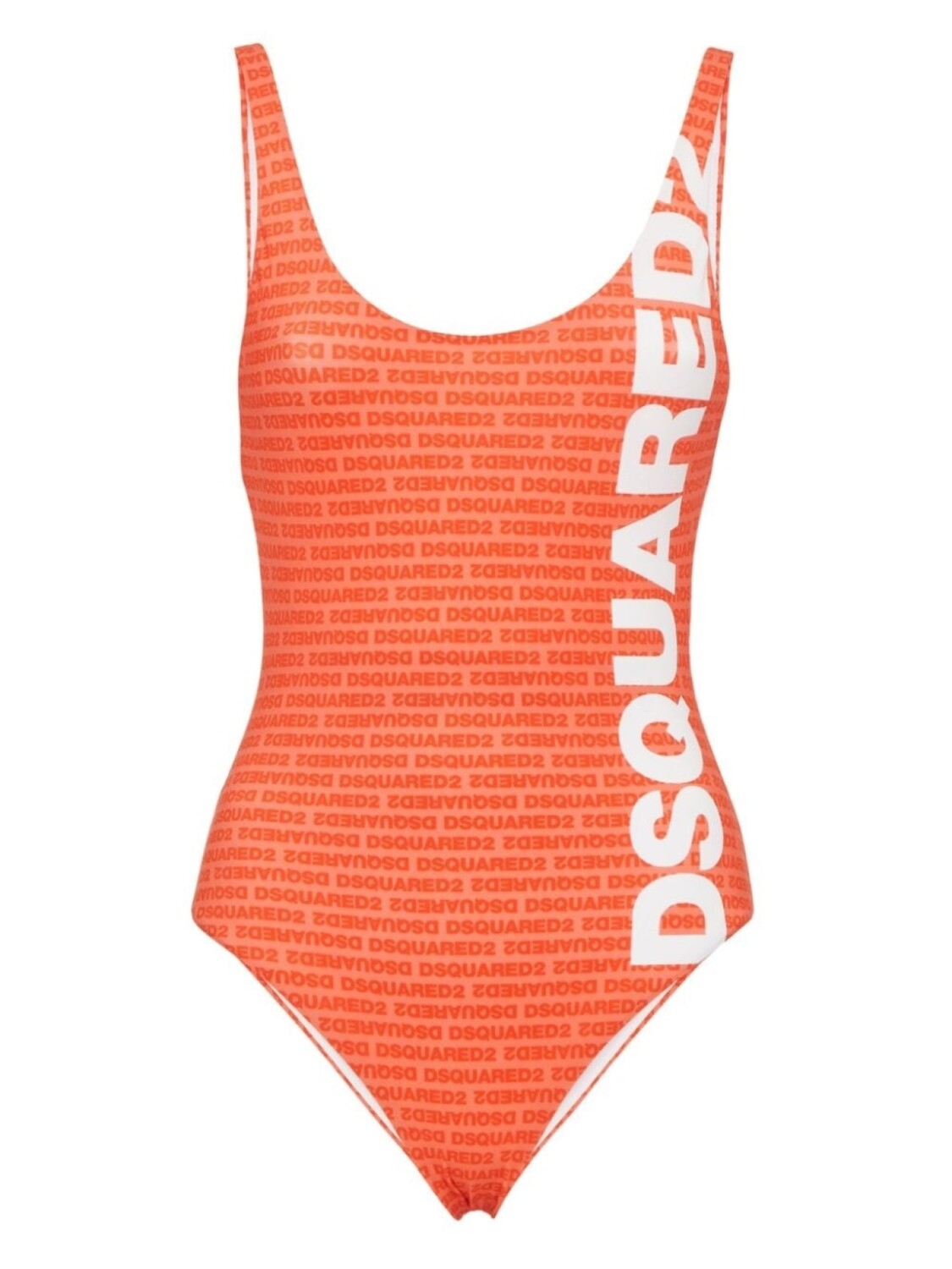 

Dsquared2 купальник с логотипом и вырезом на спине, оранжевый