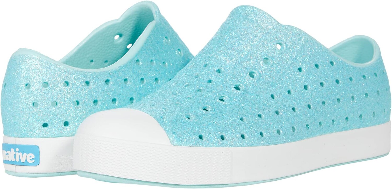 

Кроссовки Jefferson Bling Glitter Native Shoes Kids, цвет Piedmont Bling/Shell White