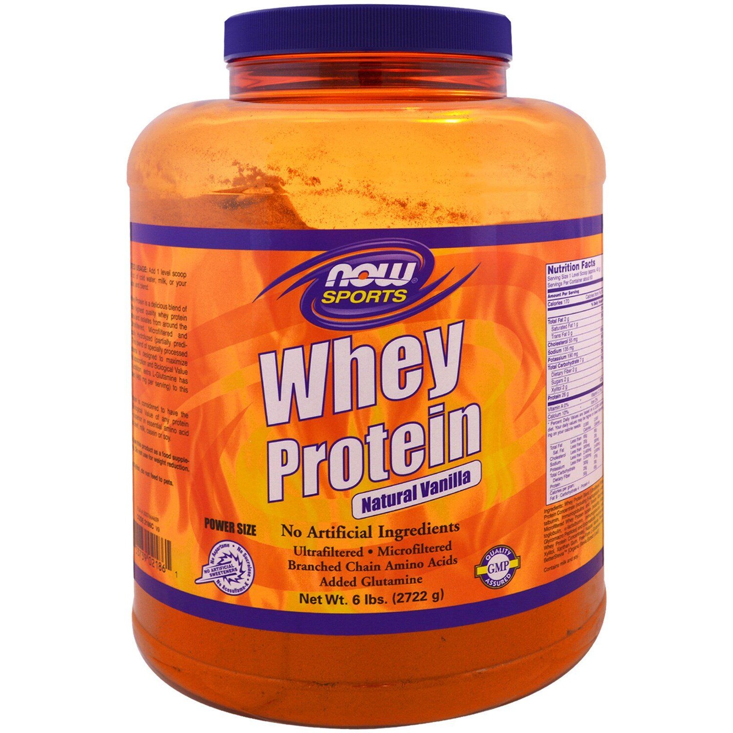 

Now Foods Сывороточный протеин натуральная ваниль 6 фунтов (2722 г)