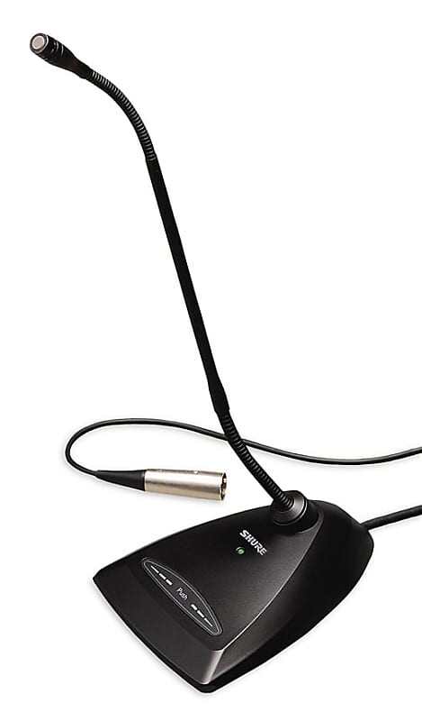 

Микрофон Shure MX412D/S 12" Microflex Supercardioid Gooseneck Mic with Desktop Base, 10' Cable