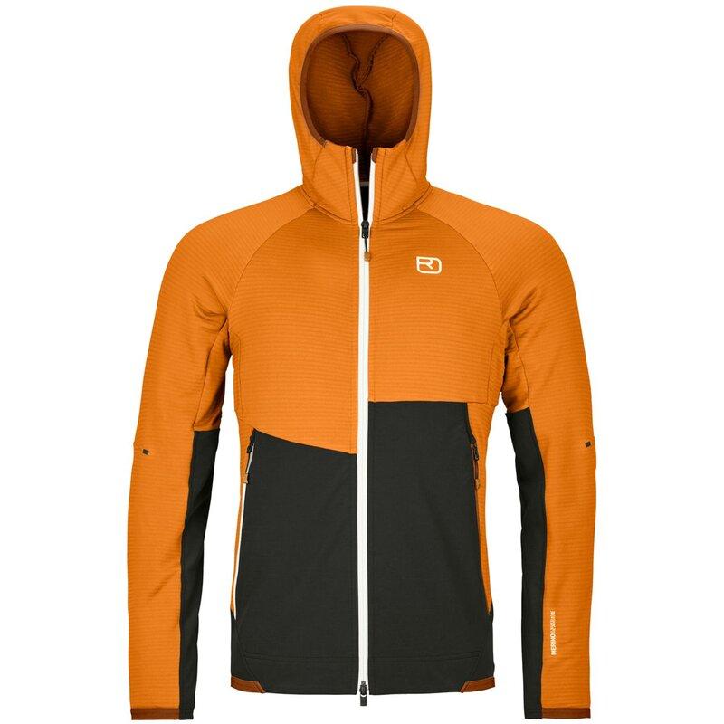 

Толстовка с капюшоном из флиса Unterhemd rib hoody m Ortovox, цвет sly fox