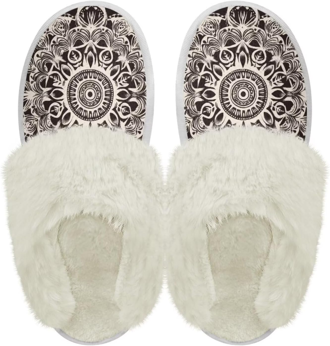 

Хлопковые тапочки с пушистыми краями, домашние тапочки для дома и улицы, хлопковые тапочки унисекс Pjheqoxe, черный