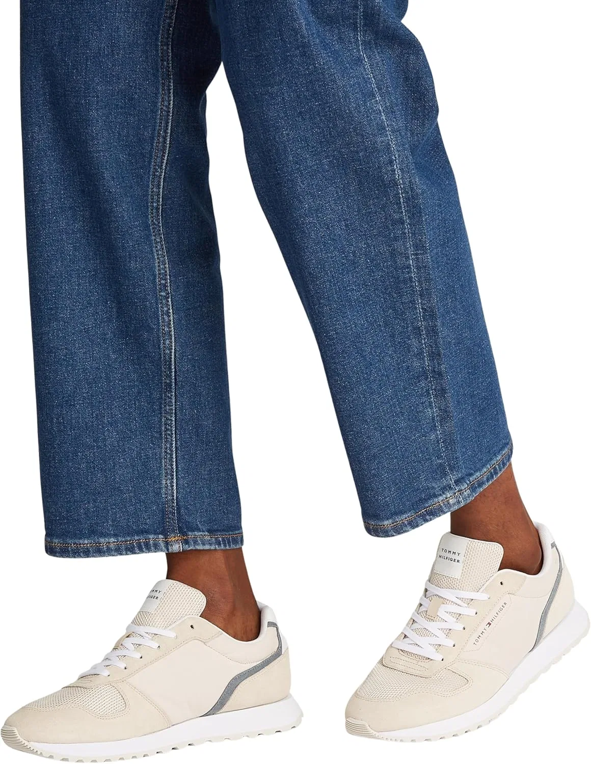 Мужские низкие кроссовки TOMMY HILFIGER Eva Runner Summer Nylon Pop Fm0fm05427, Beige — фото 3