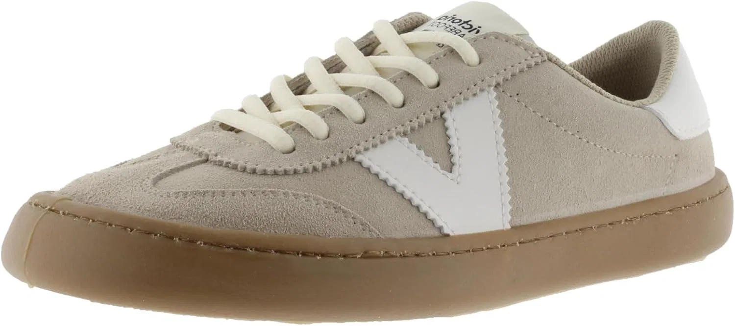 Кроссовки victoria Low-Top Unisex Olmo Split Leather Barefoot & Contrast Parts & Caramel Sole 1186103 for Adults, Arena