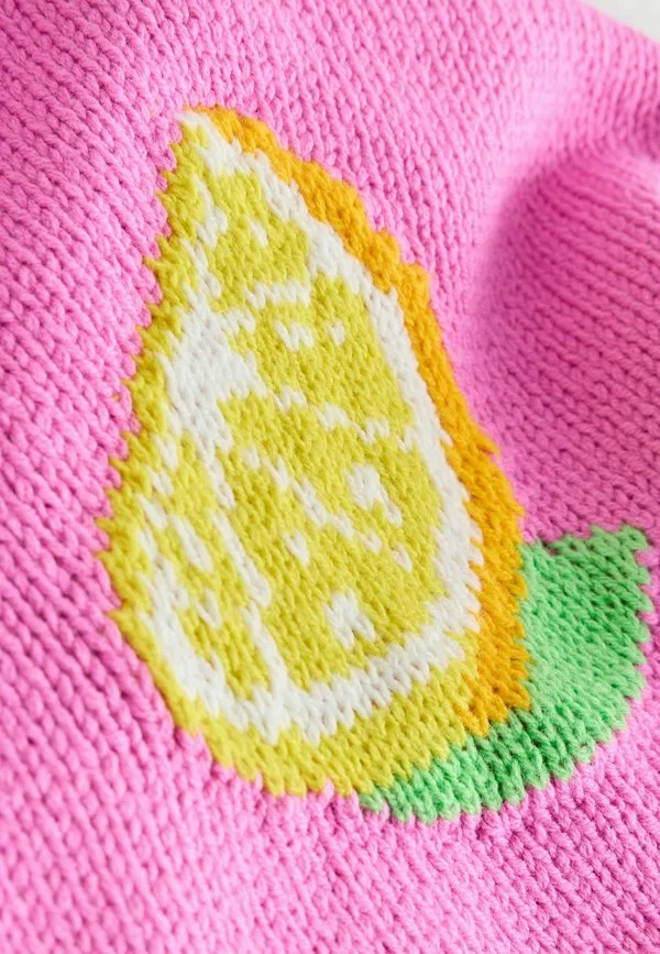 Кардиган с графическим принтом, прямого кроя Next, Pink Lemon — фото 4