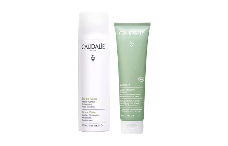 

Набор увлажняющих очищающих средств для ухода за кожей OUTILI, 2 предмета: спрей с виноградом 200мл + балансирующий очищающий гель 150мл CAUDALIE