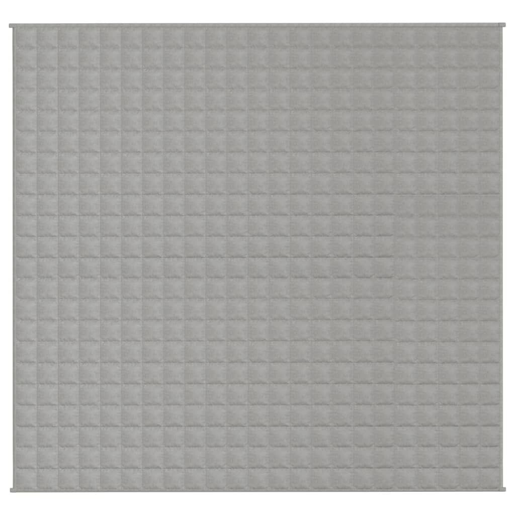 

Утяжеленное одеяло vidaXL серое 220x235 см, 11 кг ткань