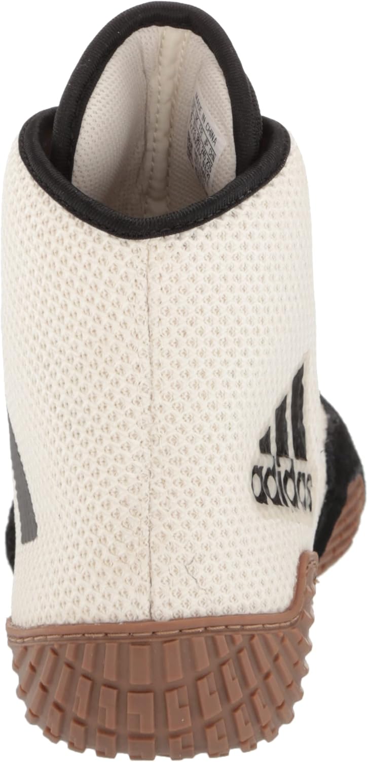 Детские борцовские кроссовки adidas Unisex-Child Tech Fall 2.0, белый/черный — фото 3
