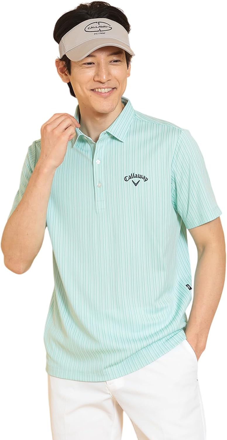 

Мужская рубашка-поло Callaway с коротким рукавом (впитывает пот, быстро сохнет, имеет охлаждающую подкладку) / для гольфа / C25134107 Мужская, светло-зеленый