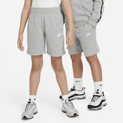 Шорты Nike Sportswear Club Fleece, цвет Dark Grey Heather/Base Grey/White